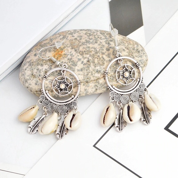 Bohemian Dream Catcher Earrings - Picture 3 of 4